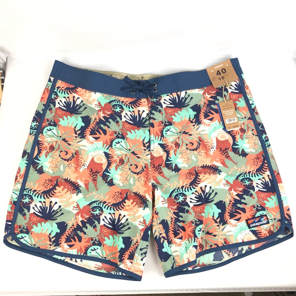 Patagonia scallop hem board shorts sz 40